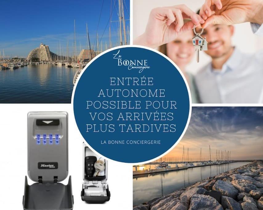 Le Murmure Du Palmier * Mer A 2 Min * Parking Prive * Terrasse 拉格朗德默特 外观 照片