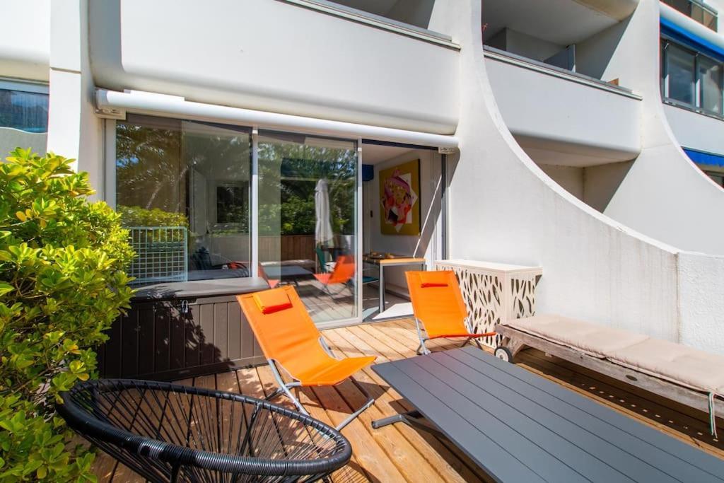 Le Murmure Du Palmier * Mer A 2 Min * Parking Prive * Terrasse 拉格朗德默特 外观 照片