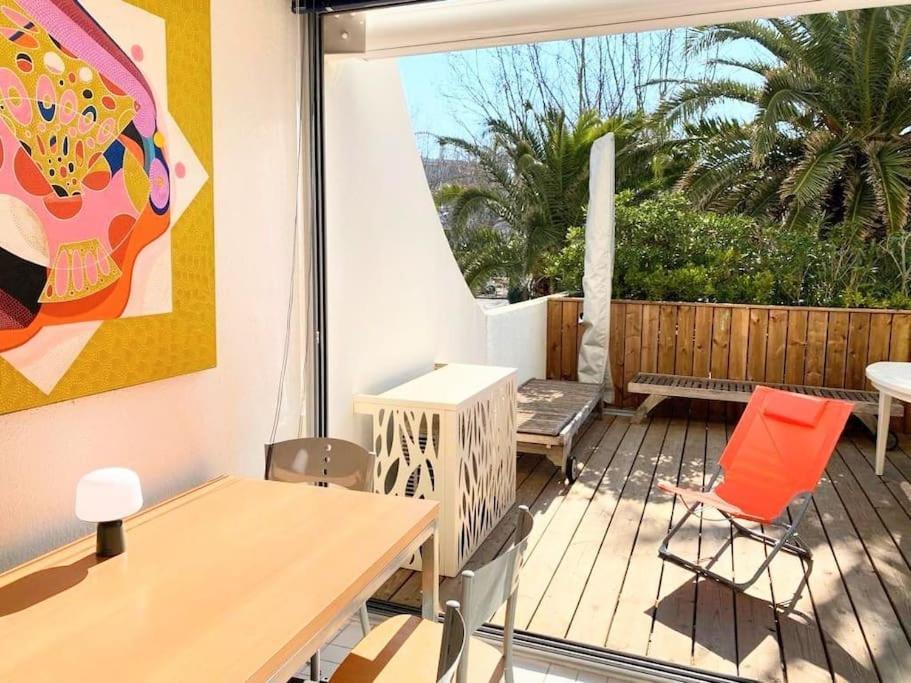 Le Murmure Du Palmier * Mer A 2 Min * Parking Prive * Terrasse 拉格朗德默特 外观 照片